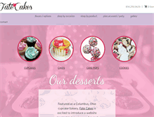 Tablet Screenshot of fate-cakes.com